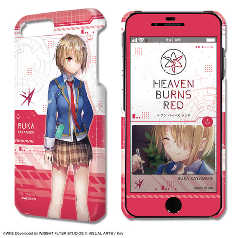 『ヘブンバーンズレッド』デザジャケット iPhone 8 Plus/7 Plus/6 Plus/6s Plusケース&保護シート デザイン01(茅森月歌)